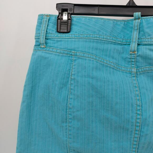 Y2K GAP Turquoise Blue Micro Short Mini Skirt Denim Size 8 - Picture 11 of 13